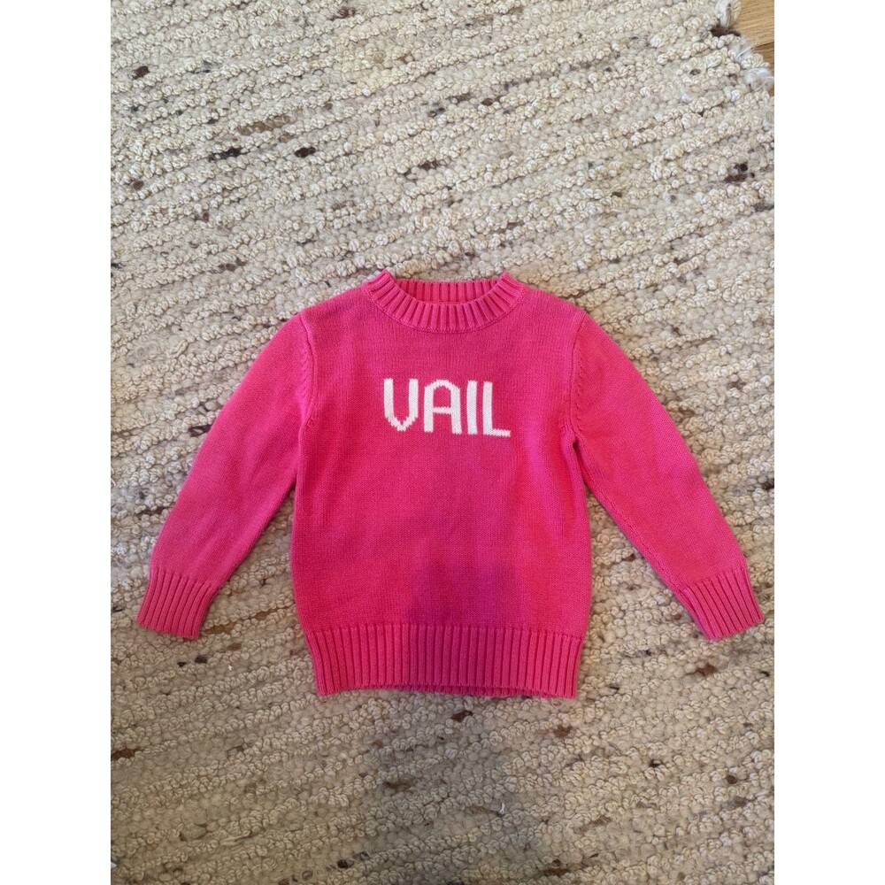 Ellsworth + Ivey Girls Pink VAIL Sweater Size 2T Cotton Blend Knit Pullover